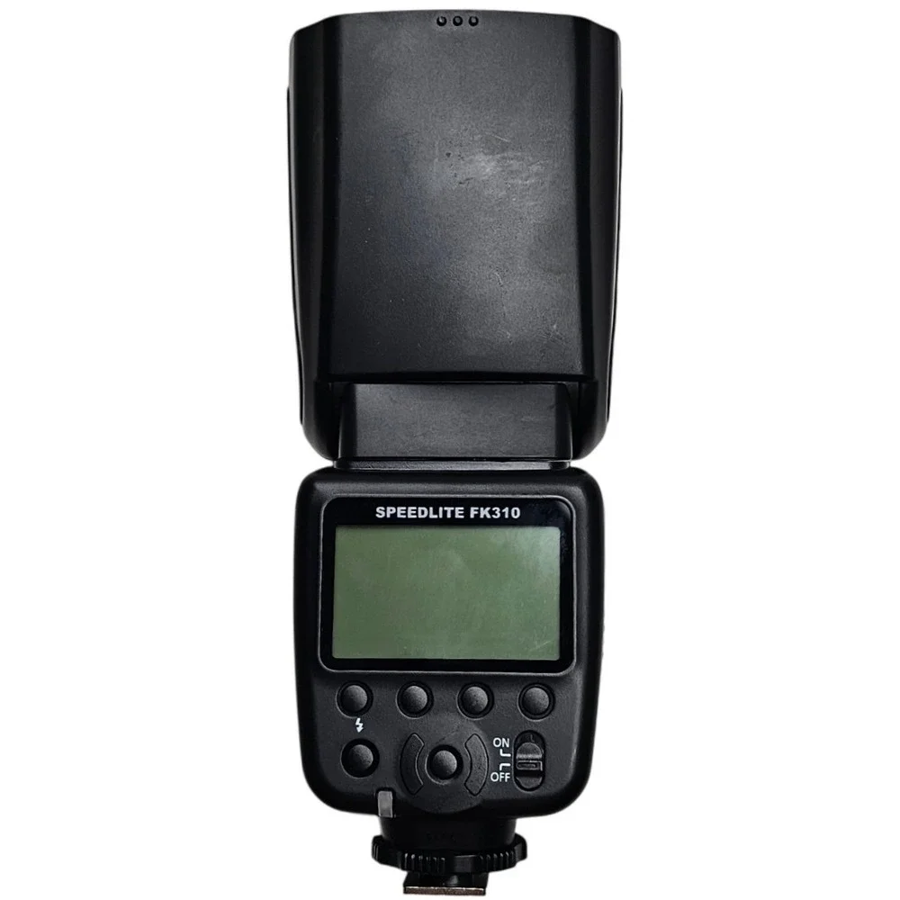 Photolex‎ Speedlite FK310 Manual Camera Flash with LCD Display Black